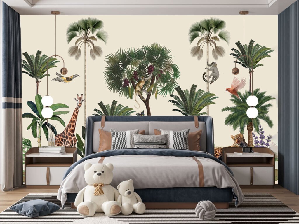 Current image: Kids Jungle Vibes Wallpaper