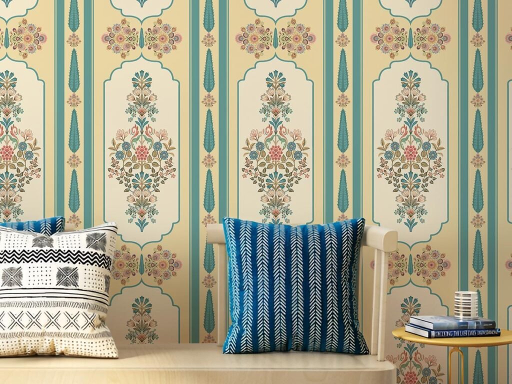 Floral Motif Wallpaper