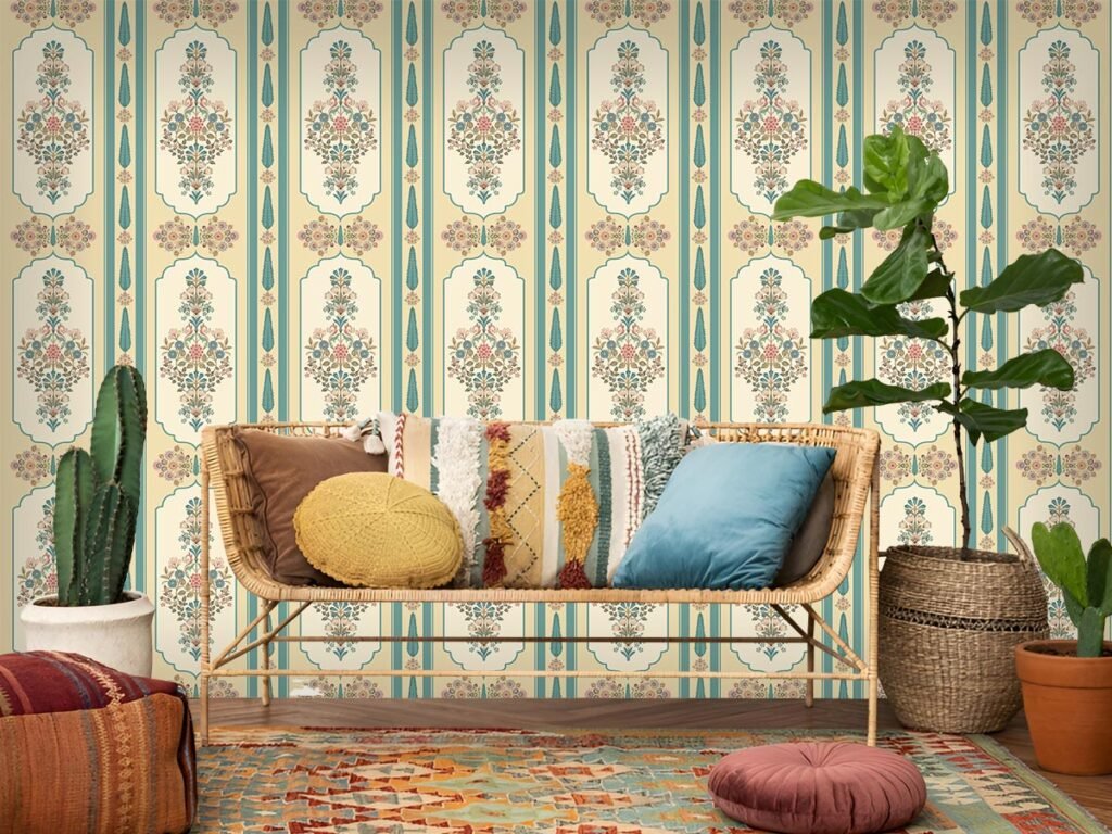 Floral Motif Wallpaper