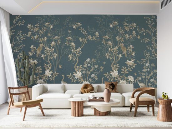 Vintage Chinoiserie Wallpaper