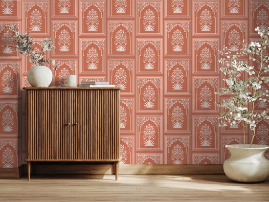 haveli Ethnic Pattern Wallpaper