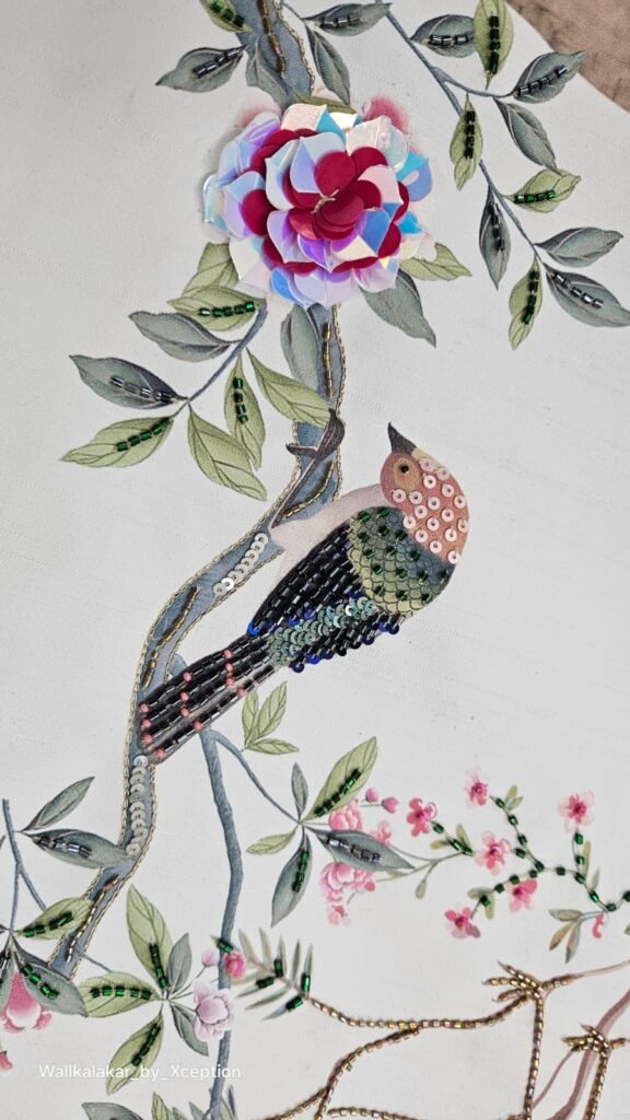 WallKalakar Hand Embroidery Wallpaper3