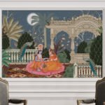 Lord Radha Krishna Divine Love Spiritual Wall Mural Wallpaper