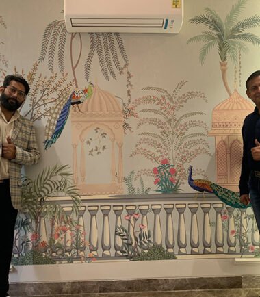 Decor Your Home for Diwali with Wallkalakars Stunning Hand-Embroidered Wallpaper Designs-1