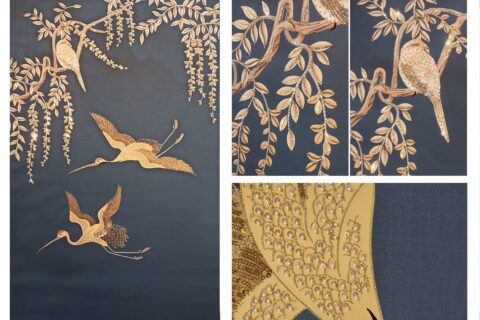 The Timeless Elegance of Hand-Embroidered Wallpaper by Wallkalakar