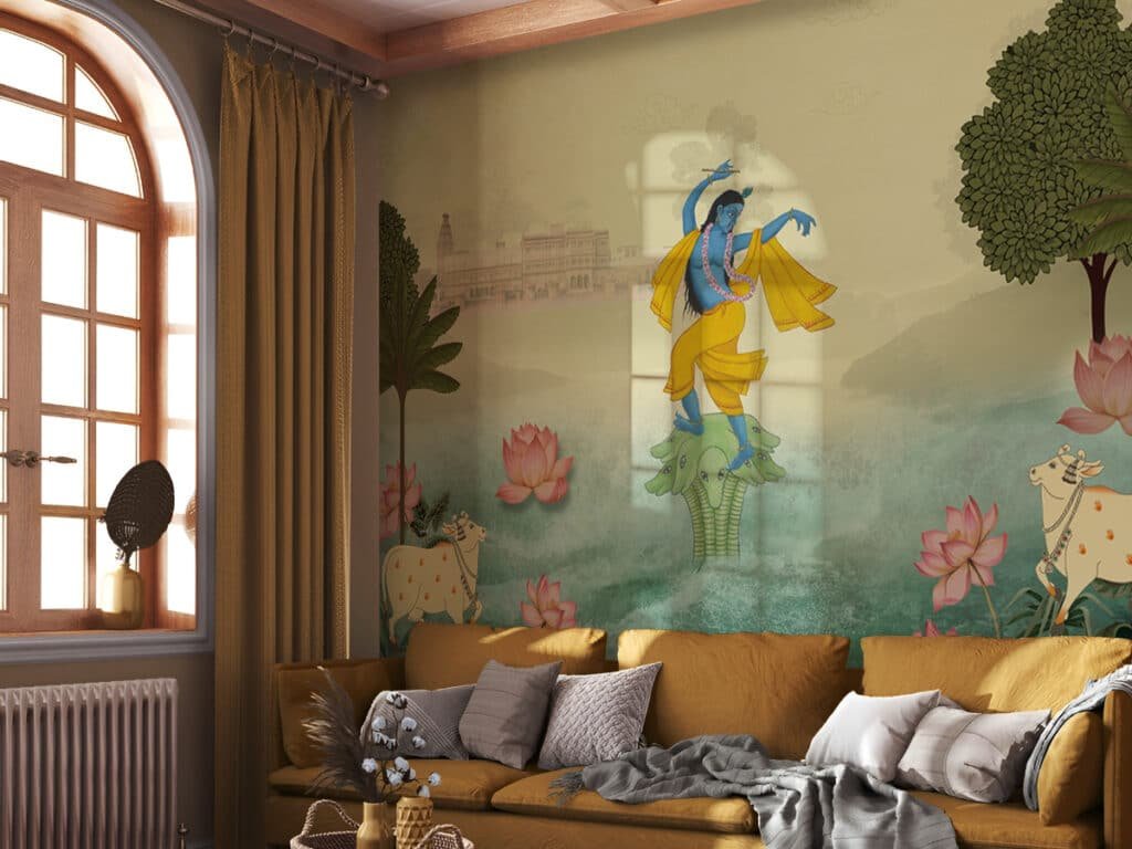 Pichwai art with the elegance of the art wallpaper-1