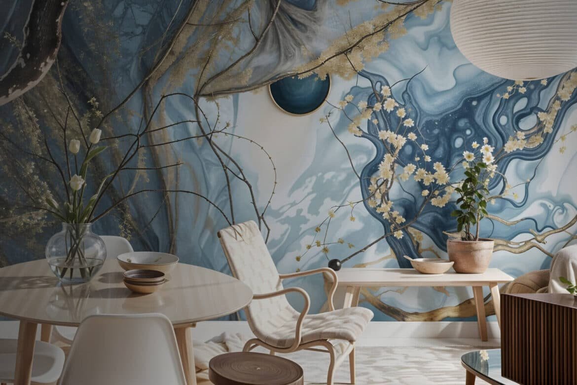 Embroidered Wallpaper