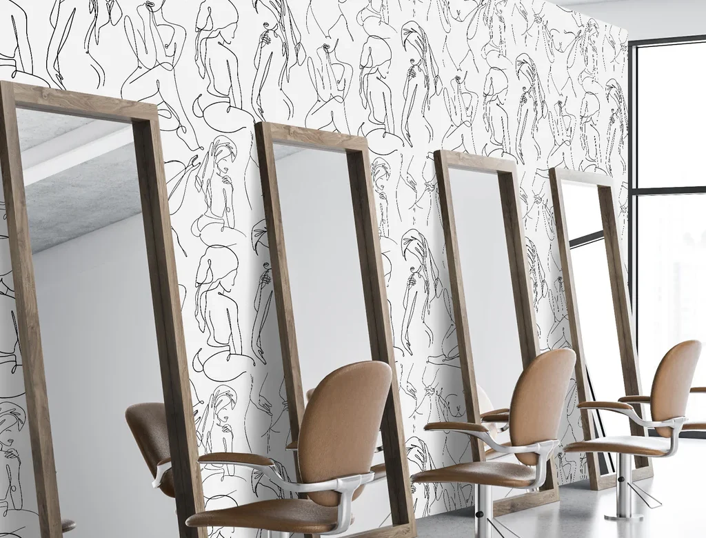 salon and spa wallpaper design ideas