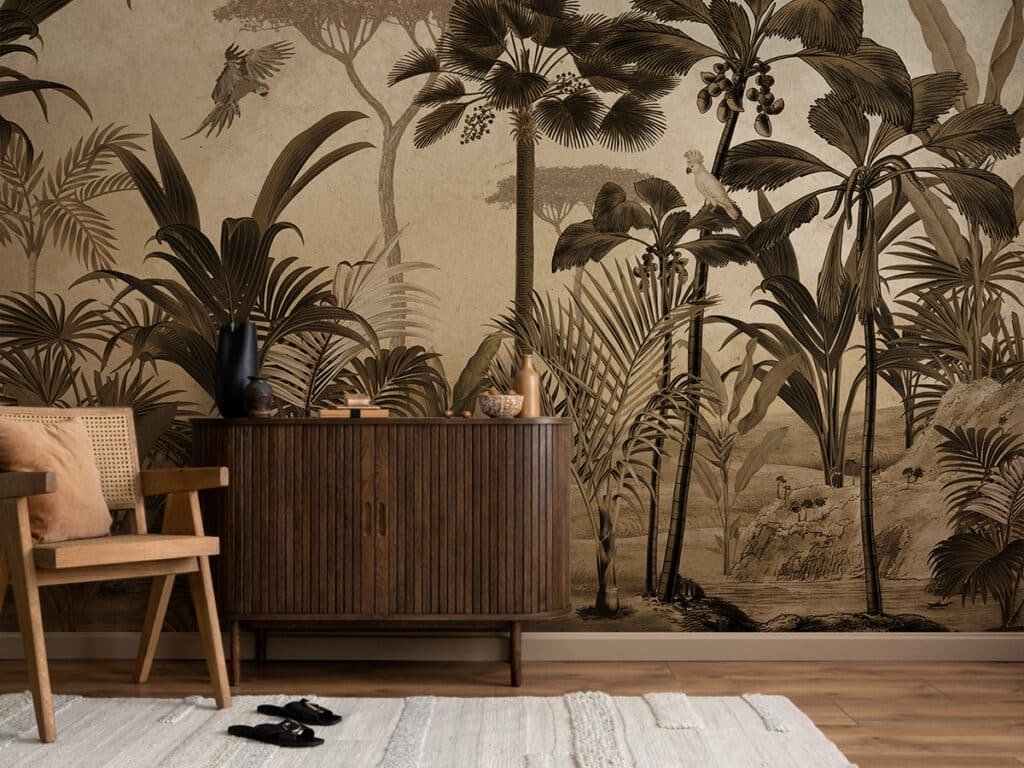 embroidery wallpaper