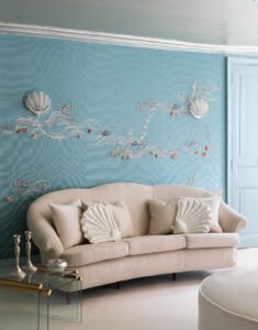 hand embroidery wallpaper