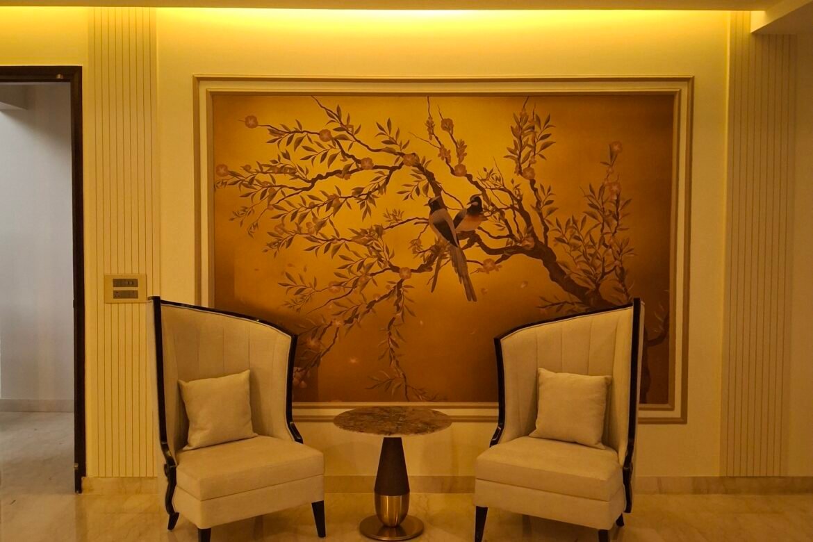 Hand Embroidery Wallpaper1