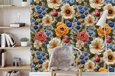 embroidery wallpaper in Delhi