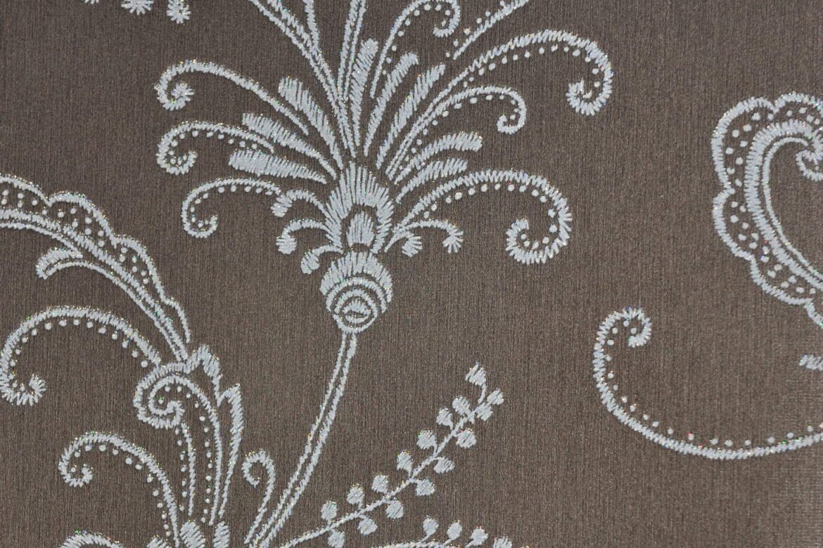 premium embroidery wallpaper India