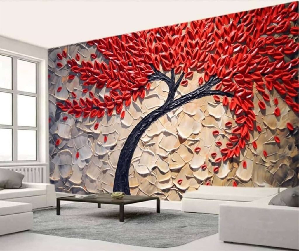 Bedroom wallpaper ideas for small rooms in Indian apartments